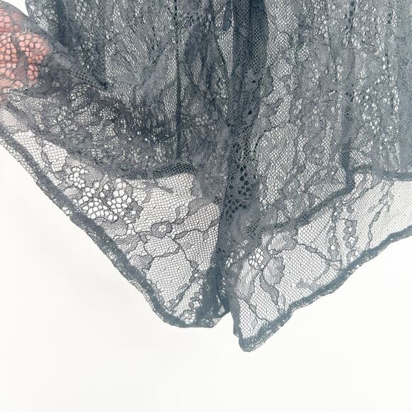 Victorias Secret Whimsigoth Coquette Sheer Lace Teddy Romper Lingerie Bodysuit S - Picture 8 of 9